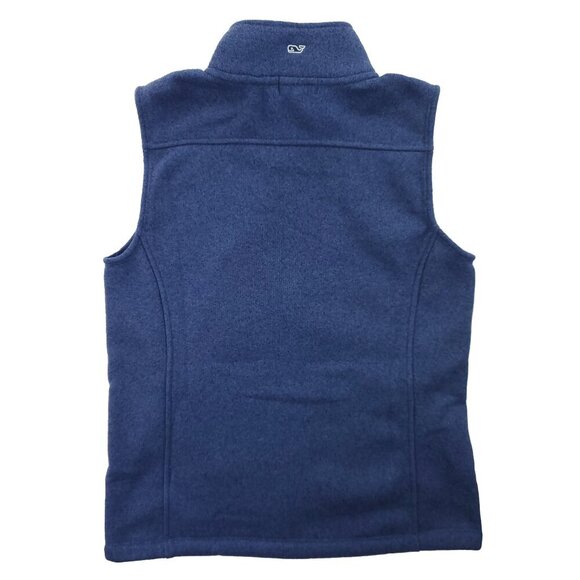 Vineyard Vines Fleece Sweater Vest Full Zip Soft Women's Small NWT - Picture 4 of 10